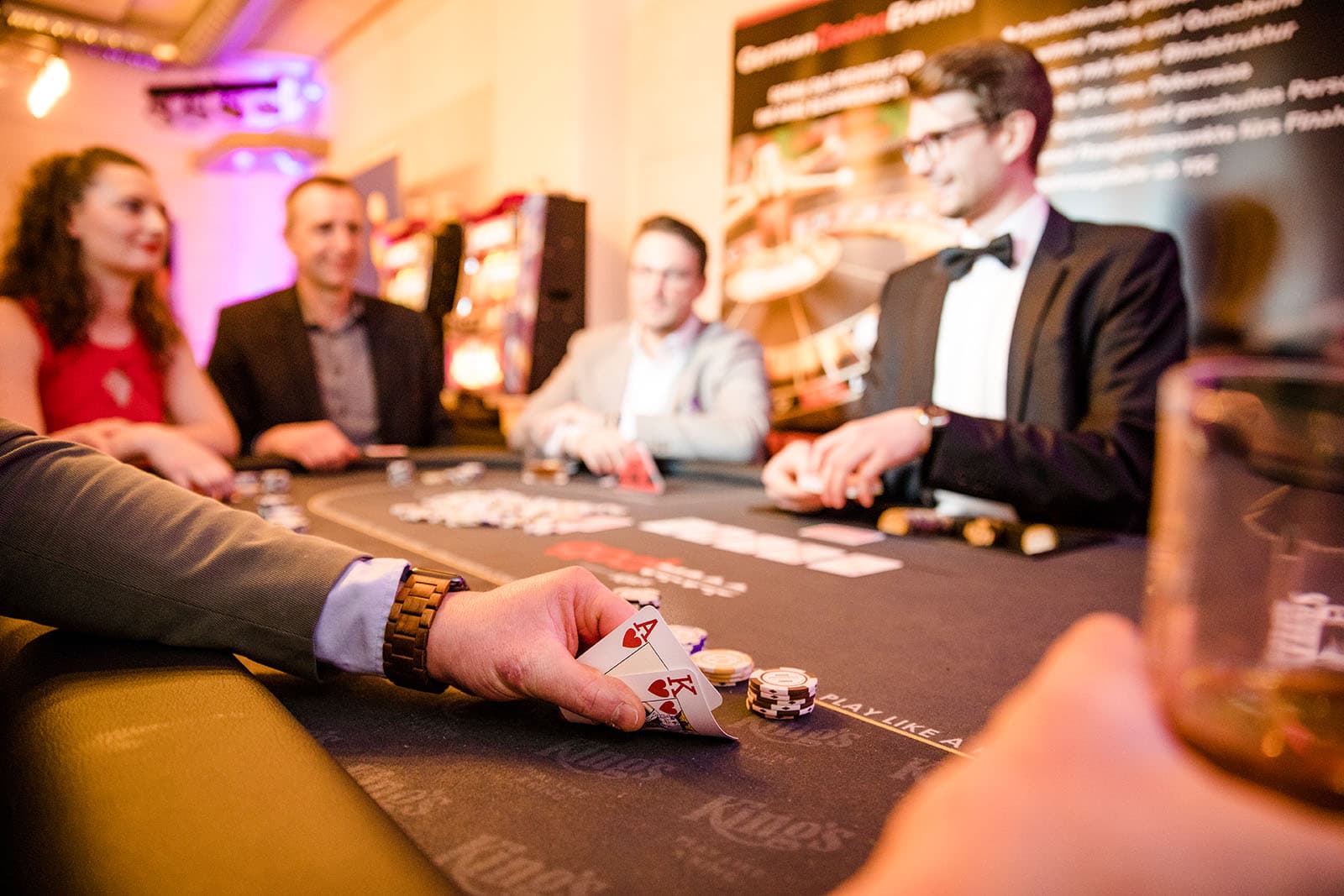 Impression von einem Casino-Event für Firmenfeiern
