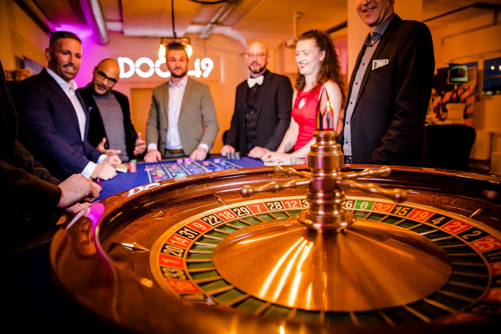 Impression von einem Casino-Event für Networking Event