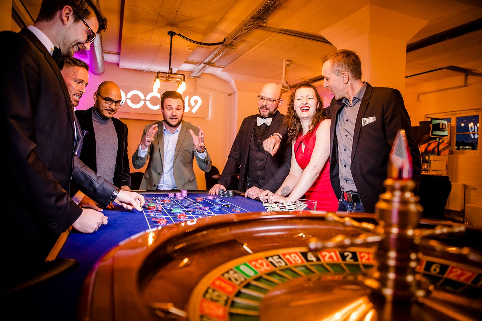 Impression von einem Casino-Event für Hochzeiten