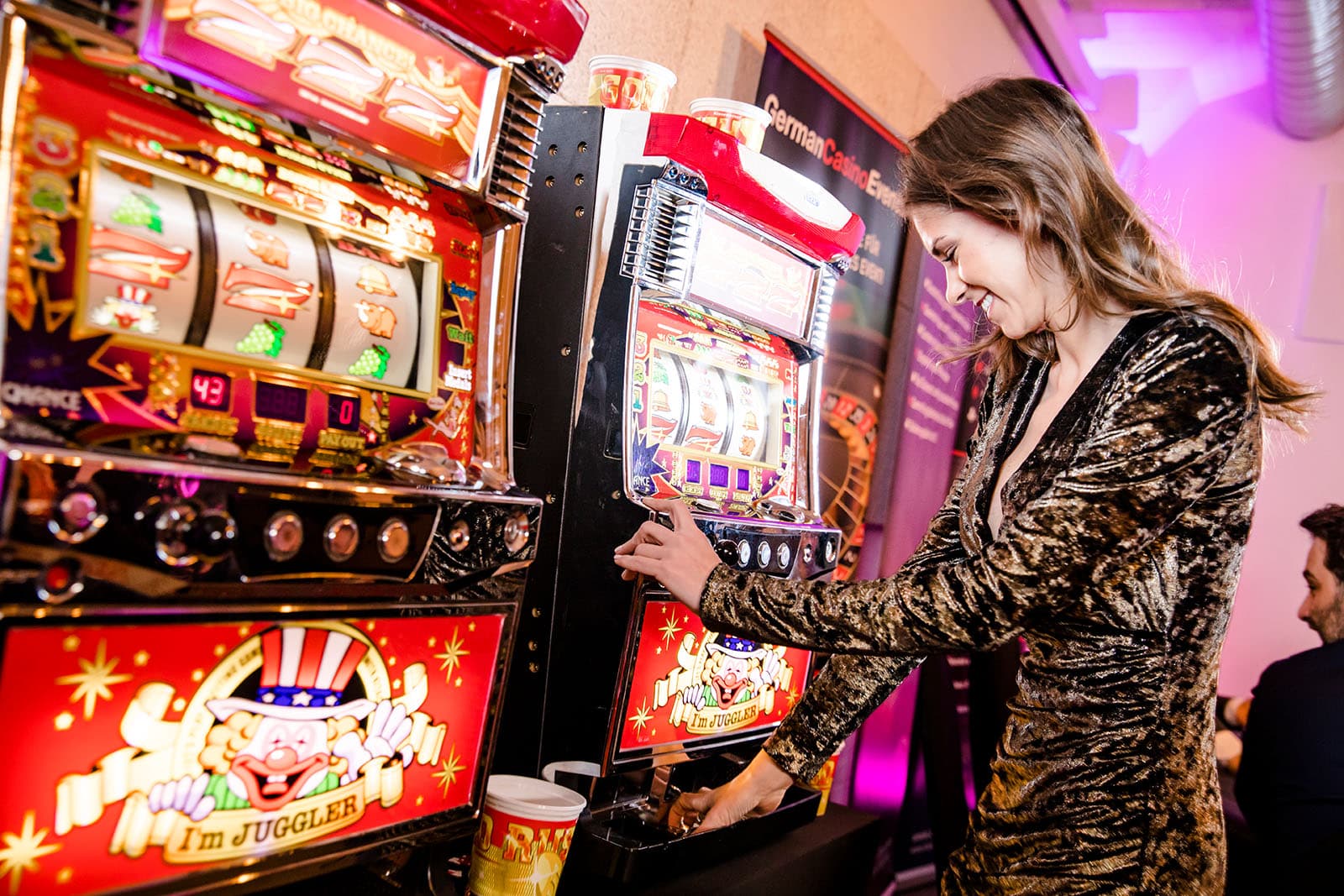 Impression von einem Casino-Event für Junggesellenabschied